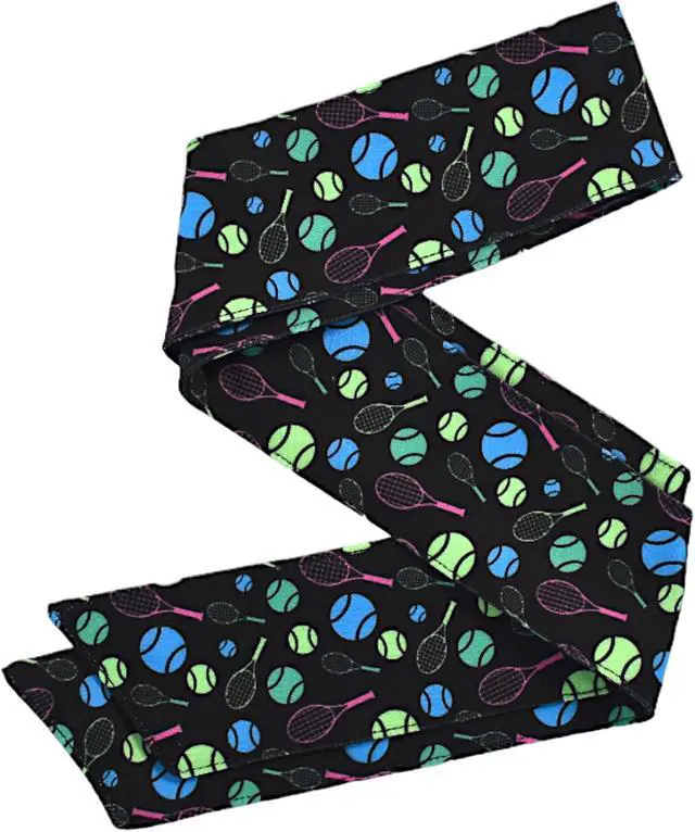 Alt view image 7 of 7 - Sports Headband - Head Tie Tennis Tie Hairband - Sweatbands Headbands Wristbands Head Wrap - Ideal for Working Out, Tennis Headband Tie