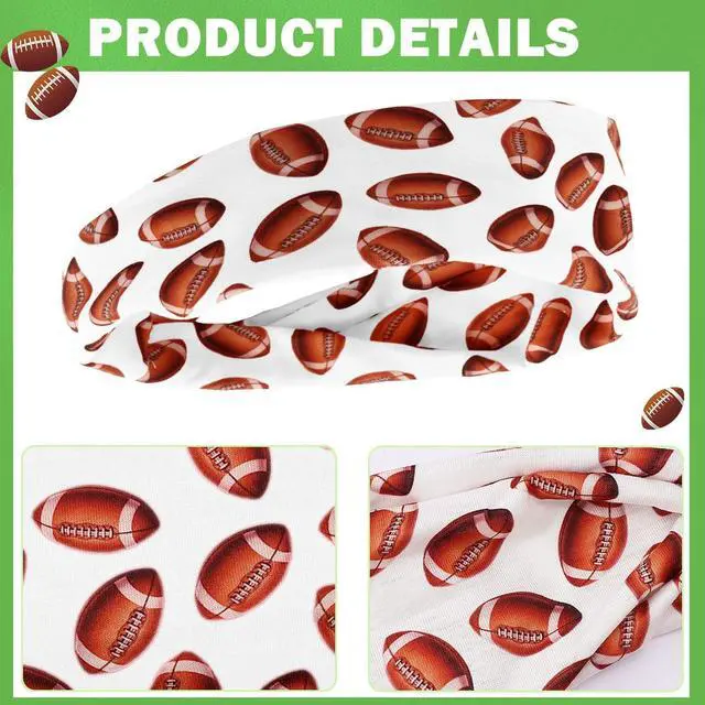 Alt view image 4 of 7 - Didder Sports Headband, Running Sweat Headband for Men Women, Head Bands Essentials Accessories Football Gameday Sweatband White