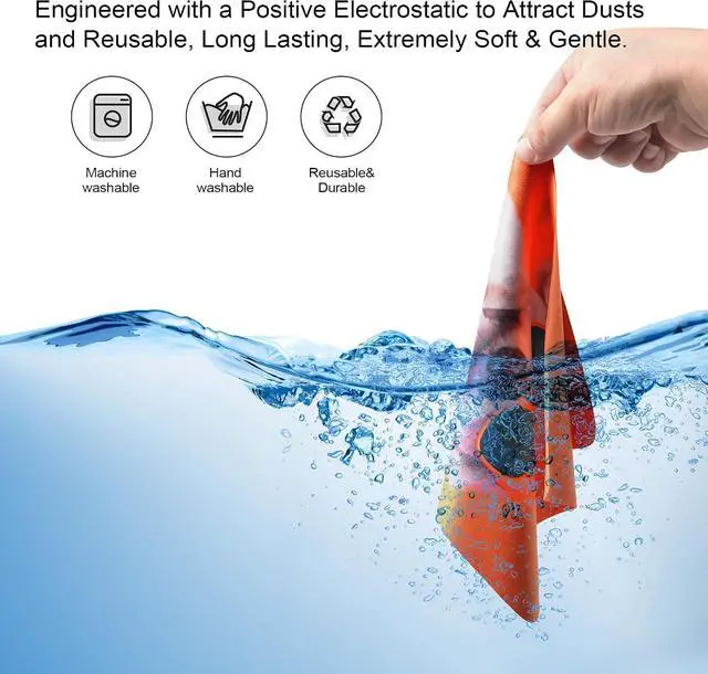 Alt view image 5 of 6 - Glasses Cleaning Cloth for Eyeglasses - Multicolor Eyeglass Clean Cloths - Lens Cleaning Cloth for Camera, Glasses, Screens, Phones and Delicate Surfaces, Cute Design- 6x7in