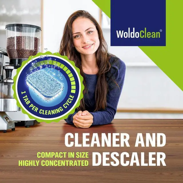 Alt view image 3 of 7 - WoldoClean 2in1 Descaler Tablets for Coffee Maschine and Coffee Maker - compatible with Keurig, Nespresso, Delonghi, Miele, Coffee Maker Pot