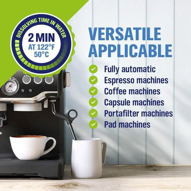 Alt view image 6 of 7 - WoldoClean 2in1 Descaler Tablets for Coffee Maschine and Coffee Maker - compatible with Keurig, Nespresso, Delonghi, Miele, Coffee Maker Pot