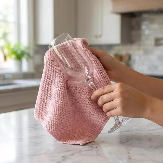 Alt view image 3 of 7 - Microfiber Cleaning Cloths 6-Pack, Absorbent Textured Towels Large 12x16 In | Perfect for kitchen countertops, dishes & household cleaning. Streak-free, lint-free, reusable.
