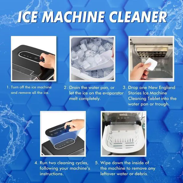 Alt view image 6 of 6 - Ice Machine Cleaner and Descaler Tablets, 24 Count Nickel Safe Formula, Scale Remover for Countertop and Nugget Ice Makers, Compatible with GE Opal, GE Profile, Frigidaire, and Kitchenaid