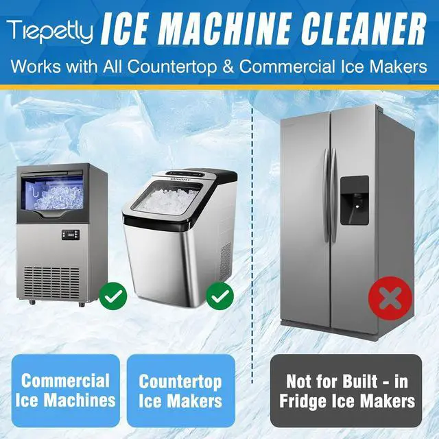 Alt view image 5 of 6 - Ice Machine Cleaner Tablets, Countertop Ice Maker Cleaner, 36 Counts Descaler, Nickel Safe Commercial Portable Nugget Ice Makers, Remove Hard Water Buildup, Deep Cleaning