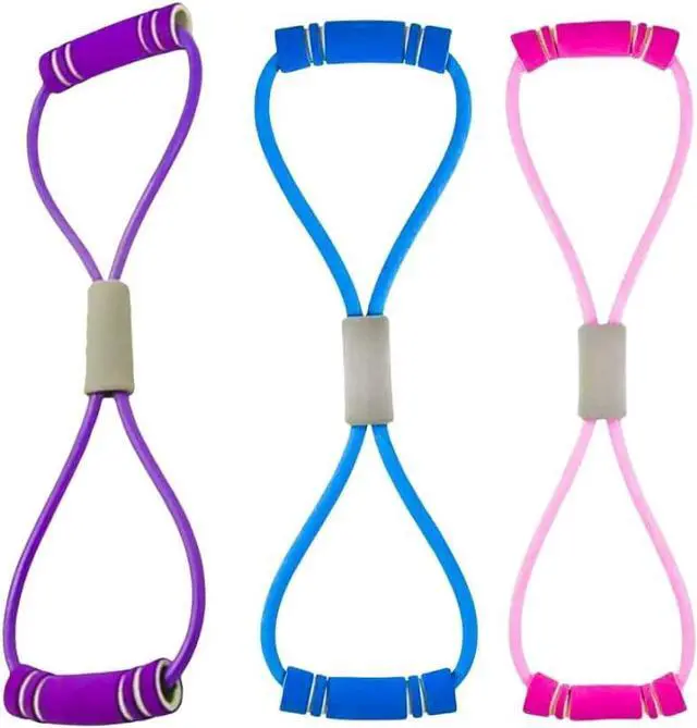 Main image of Yoga Fitness Resistance Bands Figure-of-Eight Chest Expander Elastic Muscle Training,Gym Equipment Fitness Rubber Bands Sports Elastic Bodybuilding Training