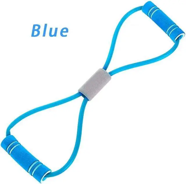 Alt view image 4 of 7 - Yoga Fitness Resistance Bands Figure-of-Eight Chest Expander Elastic Muscle Training,Gym Equipment Fitness Rubber Bands Sports Elastic Bodybuilding Training