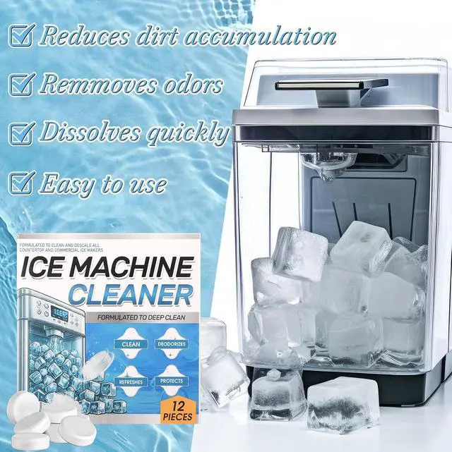 Alt view image 5 of 6 - 3 Pack 36 Pcs Ice Machine Cleaner Tablets Descaler, Clean Tablets for Ice Makers, Scale Remover for Countertop, Deep Cleaning, Remove Odor