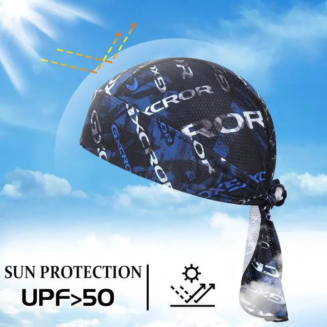 Alt view image 4 of 7 - GXCROR Sports Bandanas Cap Skull Caps for Men Breathable Women Skull Cap Helmet Liner