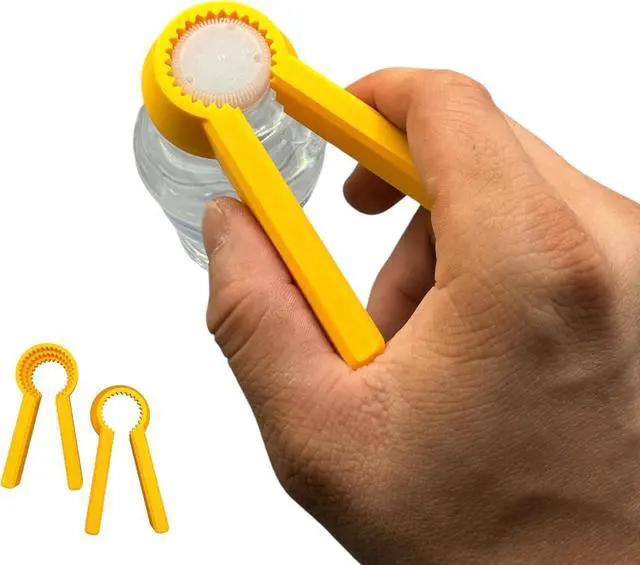 Main image of 2-pack Accessible Bottle Opener for Pill Water Bottles 3D Printed Grip Aid Gift for Senior, Arthritis & Limited Mobility, Twist-Off, Rheumatoid Arthritis, Bottle Gripper Made in USA