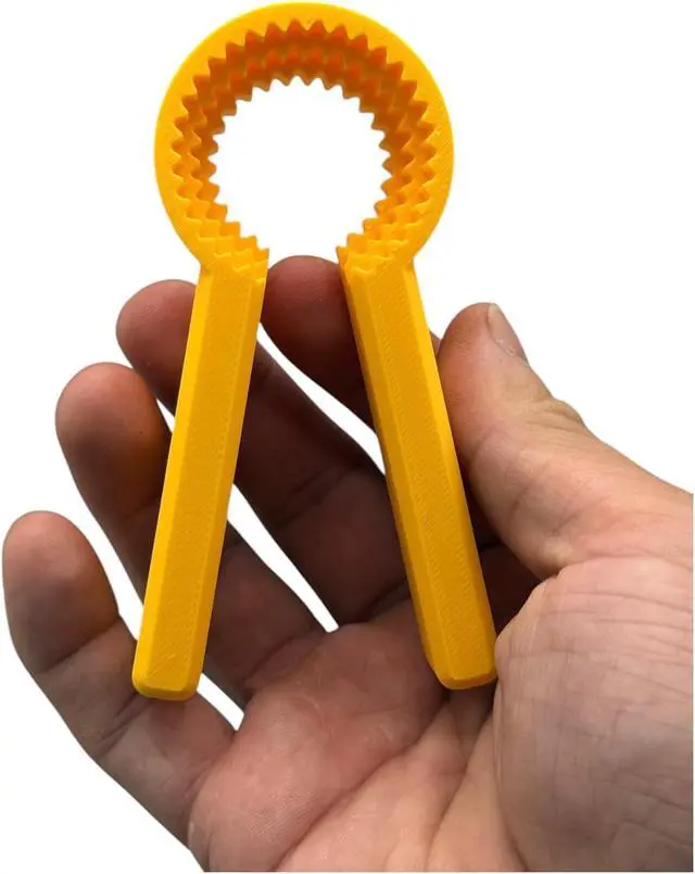 Alt view image 4 of 7 - 2-pack Accessible Bottle Opener for Pill Water Bottles 3D Printed Grip Aid Gift for Senior, Arthritis & Limited Mobility, Twist-Off, Rheumatoid Arthritis, Bottle Gripper Made in USA