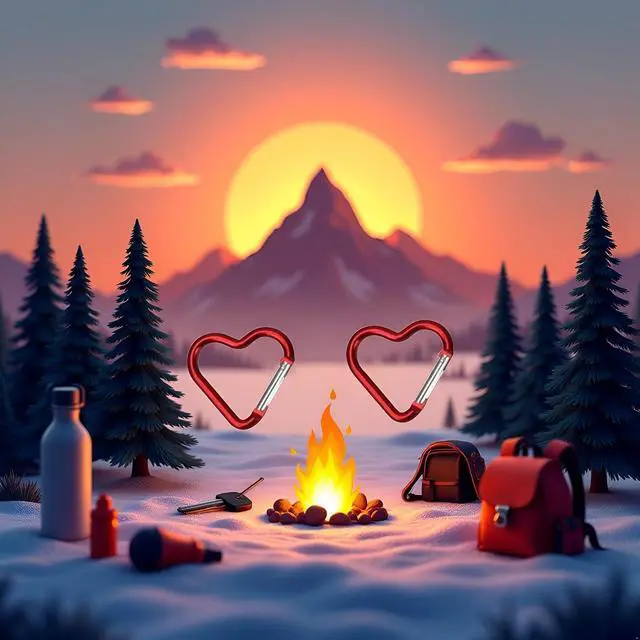 Alt view image 6 of 7 - 2Pcs Red Heart Shape Carabiners Keychain Clips Snap Hook Key Ring for Camping Accessories Backpack Water Bottle Aluminum Alloy Accessory and Keychain CarabinersAccessories
