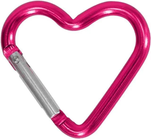 Main image of Outdoor Carabiner Heart Keychain Clip Aluminum Alloy Rings Climbing Clips Spring Snap Hook Portable Spring Snap Hook Accessories