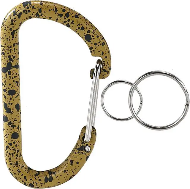 Main image of Carabiner Clip Bag Clips Keychain Key Ring Chain Holder Self-Locking Heavy Duty Zinc Alloy Hook for Gym/Camping/Pet 2.36in