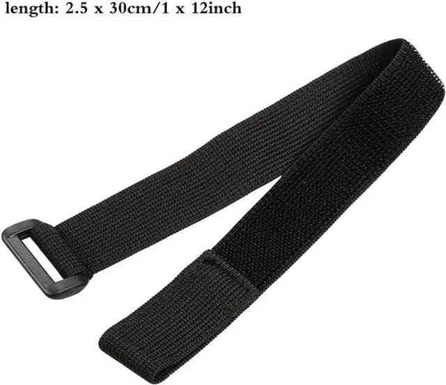 Alt view image 2 of 5 - JKJF Cycling Safety Bind Pant Leg Bands Clip Strap Riding Fishing Elastic Ankle Leg Trousers Bind Pants Adjustable Magic Fastening Belt (12 inch length, 1 inch width, 2 Pcs)