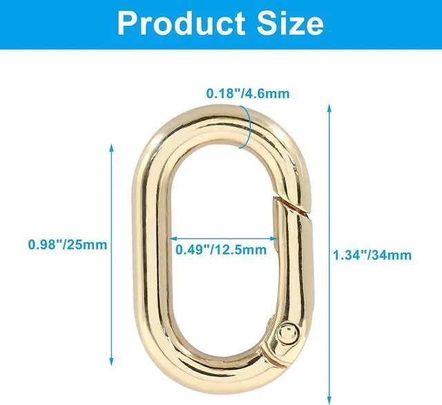 Alt view image 2 of 7 - Oval Carabiner Clip