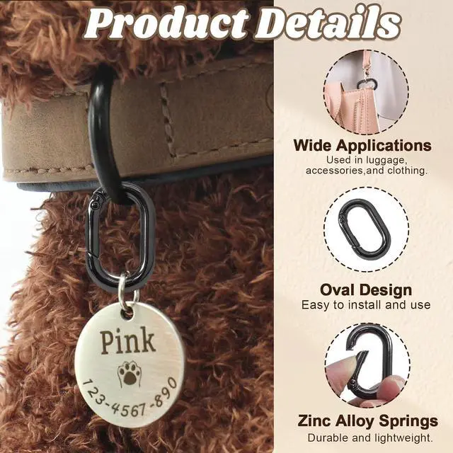 Alt view image 3 of 7 - Oval Carabiner Clip