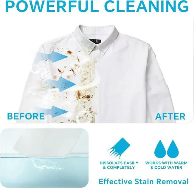 Alt view image 2 of 7 - OrientLeaf Laundry Detergent Sheets Fragrance Free, Eco-Friendly, Powerful Cleaning, Up to 160 Loads (80 Sheets), Hypoallergenic Laundry Soap Sheet for Travel and Home Washing