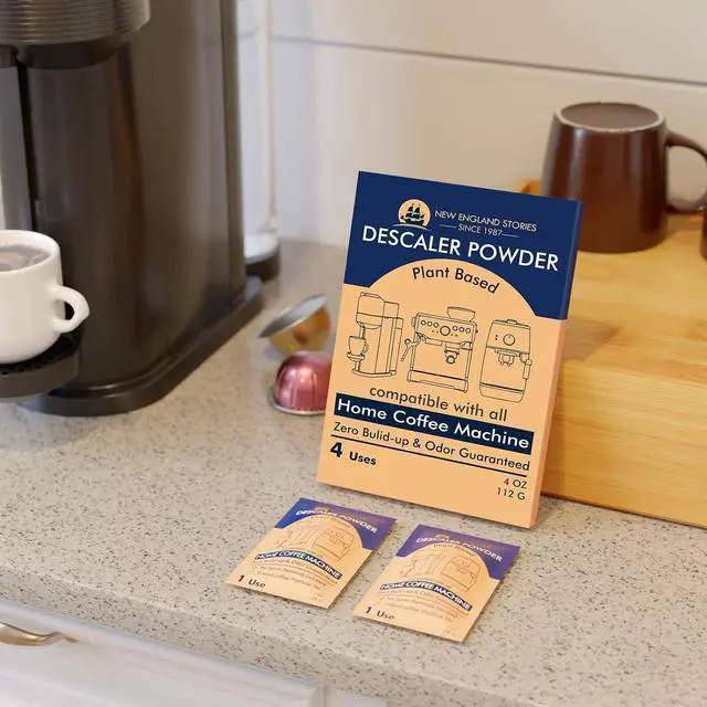 Alt view image 6 of 7 - Descaling Powder Solution (4 Uses) Removes Scale and Build-Up, Automatic Coffee Pots & Makers & Espresso Machines Descaler, Compatible with Keurig Breville Nespresso Delonghi Ninja