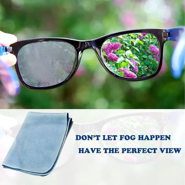 Alt view image 5 of 7 - Anti-Fog Eyeglasses Cleaning Cloth, Anti Fog Wipe for Glasses Goggles Motorcycle Helmet Camera Lens, Reusable 500 Times(3 Packs)