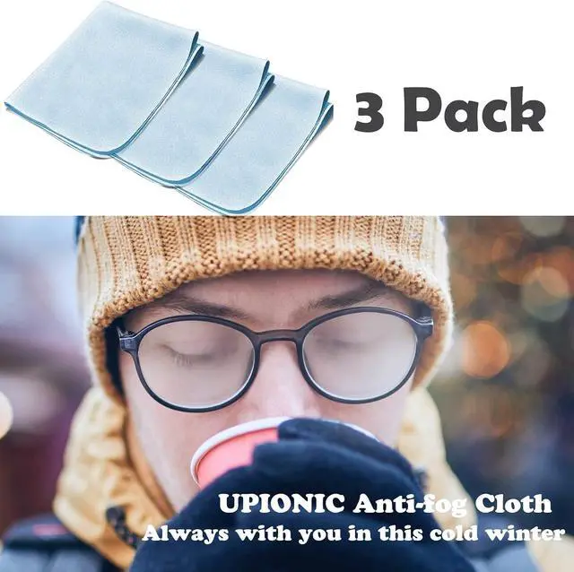 Alt view image 6 of 7 - Anti-Fog Eyeglasses Cleaning Cloth, Anti Fog Wipe for Glasses Goggles Motorcycle Helmet Camera Lens, Reusable 500 Times(3 Packs)