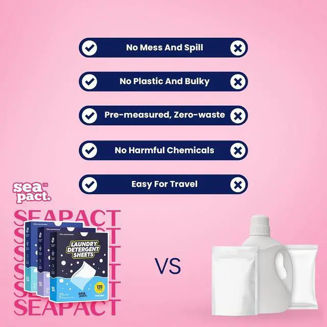 Alt view image 7 of 7 - Eco-Friendly Laundry Detergent Sheets, 120 Loads Fresh Linen Scent, Powerful Cleaning Dissolves Easily Zero Waste Hypoallergenic Laundry Sheets for Sensitive Skin Travel Home