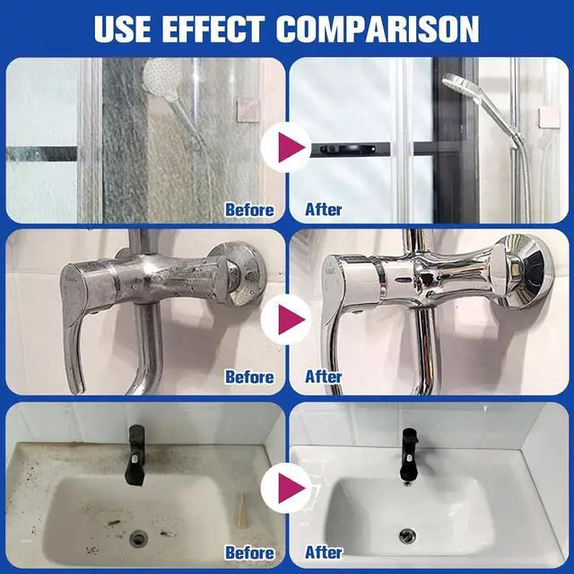 Alt view image 2 of 7 - Compensai 2Pcs Stubborn Stains Cleaner,Limescale Cleaner,Bathroom Foam Cleaner Spray,Bathroom Descaler Cleaner,All-Purpose Bathrooms Descaler Foam Spray