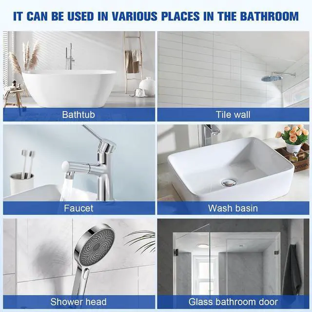 Alt view image 4 of 7 - Compensai 2Pcs Stubborn Stains Cleaner,Limescale Cleaner,Bathroom Foam Cleaner Spray,Bathroom Descaler Cleaner,All-Purpose Bathrooms Descaler Foam Spray