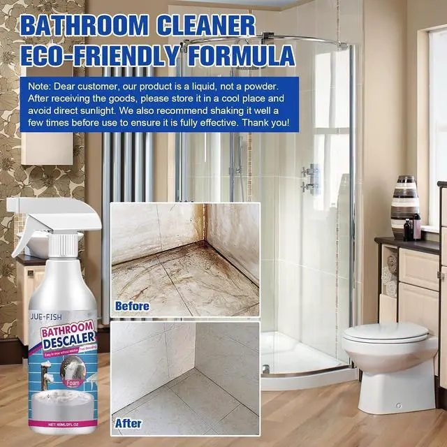 Alt view image 7 of 7 - Compensai 2Pcs Stubborn Stains Cleaner,Limescale Cleaner,Bathroom Foam Cleaner Spray,Bathroom Descaler Cleaner,All-Purpose Bathrooms Descaler Foam Spray