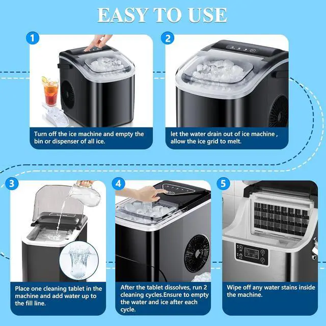 Alt view image 3 of 7 - Ice Machine Cleaner Descaler Tablets-36Pack Ice Maker Cleaner | Compatible with Frigidaire, Opal, GE Profile, Kitchenaid, Nickel Safe Scale Remover for Countertop, Nugget Ice Makers
