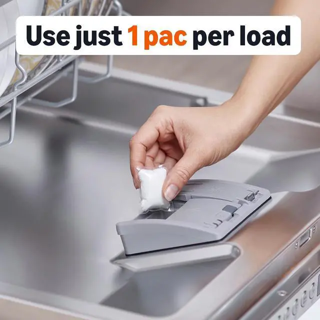 Alt view image 5 of 7 - Amazon Basics Dishwasher Detergent Pacs, Fresh Scent, 78 Count