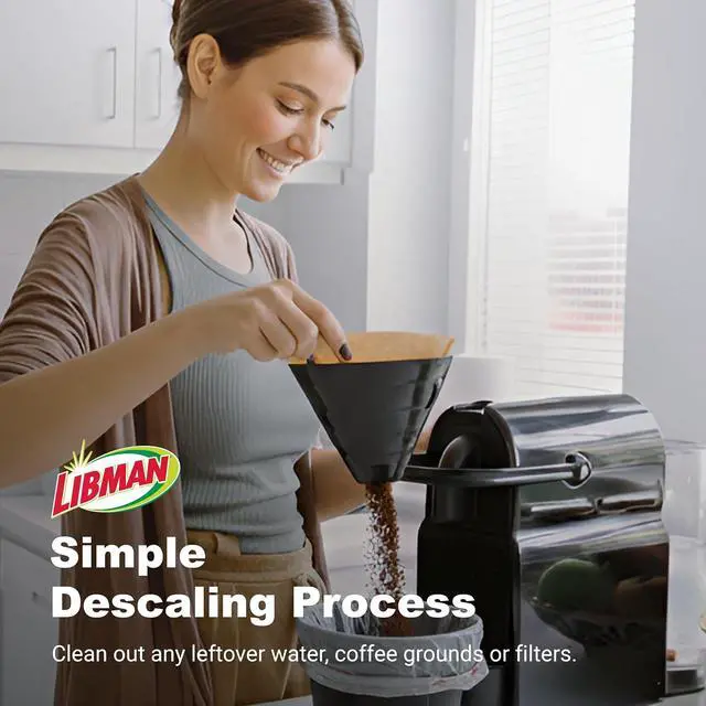 Alt view image 3 of 6 - Libman Liquids Coffee Machine Descaler and Cleaner