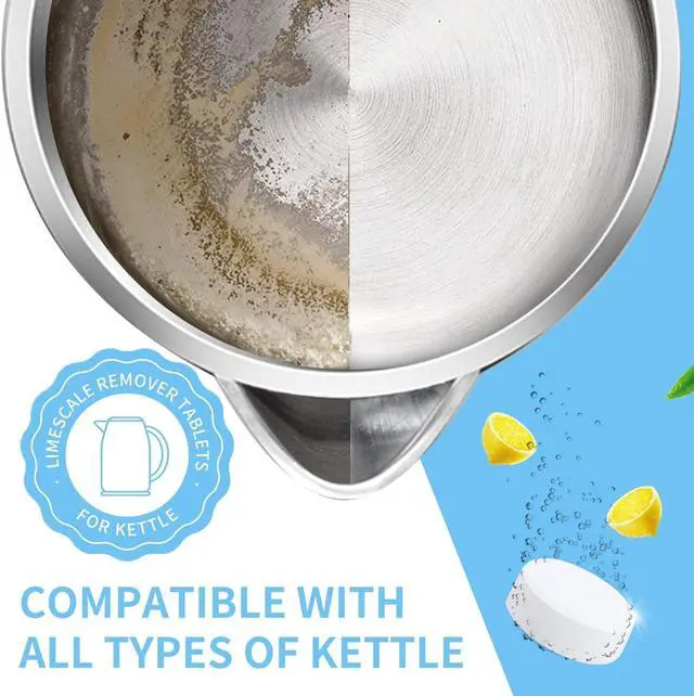 Alt view image 2 of 7 - NATRUTH 20 Packs Powerful Limescale Removal,Efficient Water Bottle Cleaning Tablets,Odor-Free KETTLE & Coffee Cup Cleaner Tablets,Descaler for Coffee Machine,Natural Stainless Steel Cup Cleaners