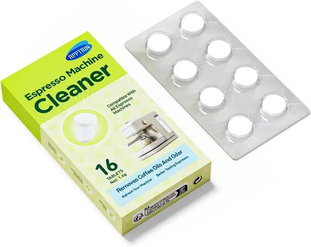 Alt view image 7 of 7 - Espresso Machine Cleaning Tablets,16 Pack Coffee Machine Descaler Compatible with Breville, Gaggia, Delonghi, Jura, Coffee Oil Remover Tablets Suitable for use with all Espresso machines