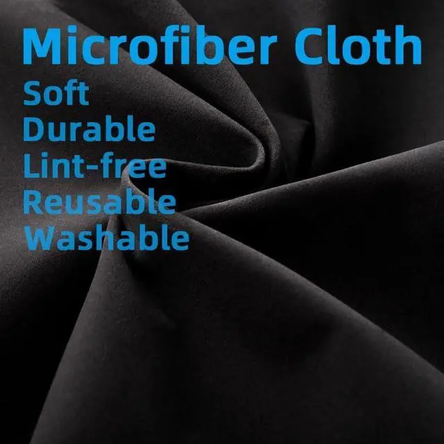 Alt view image 3 of 5 - 4 Pack Microfiber Gun Cleaning Cloth, 12"x12" Lint Free Gun Cleaning Rags, Reusable Microsuede Cleaning/Polishing Wipes Towels for Firearms, Knives and Scopes (Black)