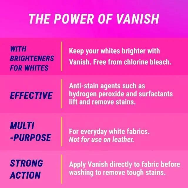 Alt view image 6 of 7 - Vanish White Multi-Purpose Stain Remover 900ML