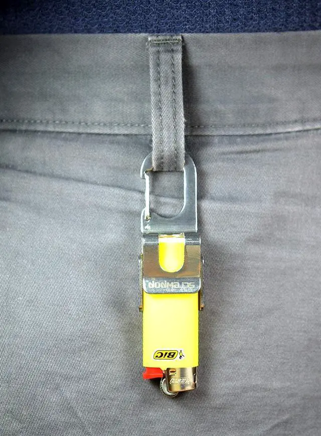 Alt view image 5 of 7 - Screwpop Bic Standard Full-Size Lighter Holder Keychain Multi Tool with Carabiner Clip and Bottle Opener Stainless Steel Construction (Lighter Not Included)