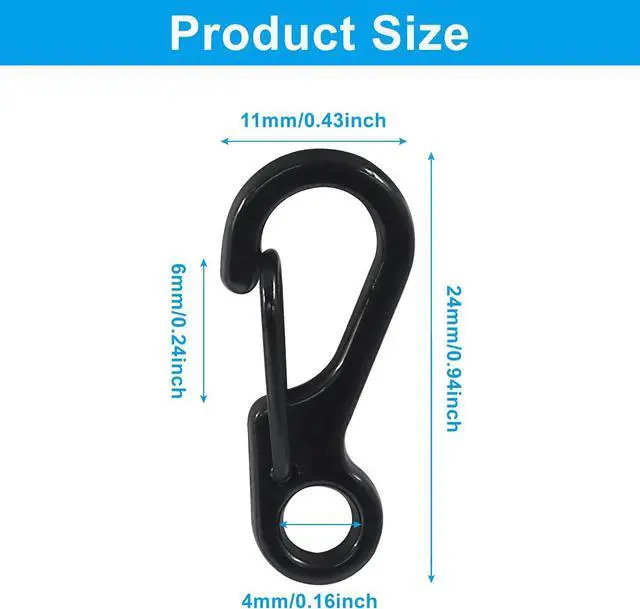 Alt view image 2 of 5 - Mini Carabiner Clip