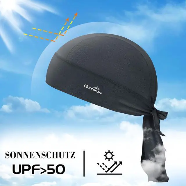 Alt view image 3 of 7 - GXCROR Sports Bandanas Cap Skull Caps for Men Breathable Women Skull Cap Helmet Liner
