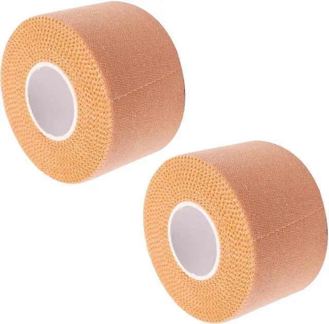 Alt view image 7 of 7 - Athletic Sports Tape 1.5 Inch x 30ft, Elastic Athletic Wrist Ankle Tape Roll (2pack, Beige, 1.5 Inch x 10 Yards)