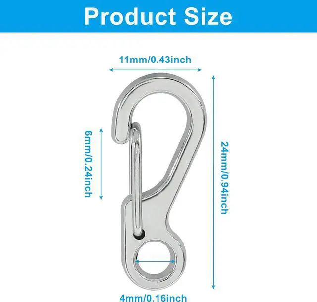 Alt view image 2 of 5 - Mini Carabiner Clip