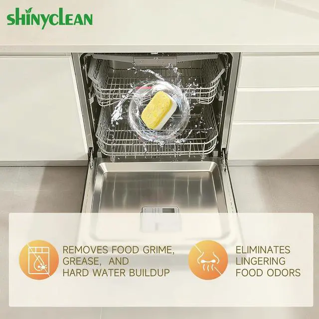 Alt view image 4 of 7 - Heavy Duty Dishwasher Cleaner & Deodorizer Tablets, 20g*12 Pack | 1 Year supply, dishwasher descaler, septic safe, removes limescale, hard water stains & bad odors to refresh your machine