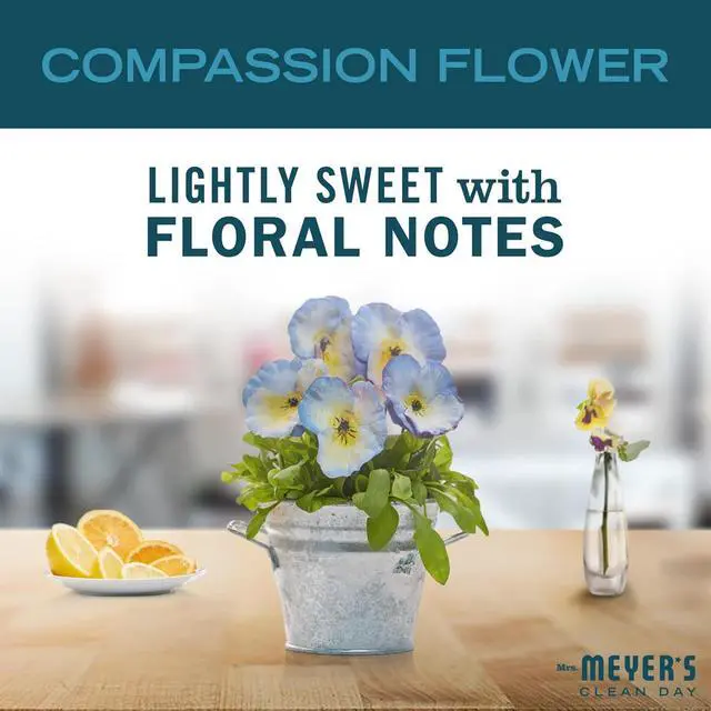 Alt view image 3 of 7 - MRS. MEYER'S CLEAN DAY Liquid Fabric Softener, Compassion Flower, 32 fl oz | Softens and Freshens Laundry, Reduces Static, Up to 32 Loads per Bottle, Cruelty Free, Made with Essential Oils