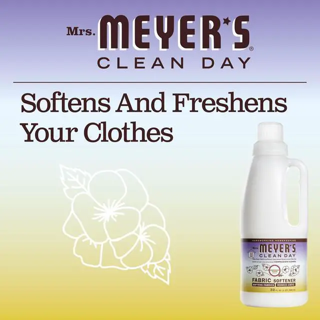 Alt view image 5 of 7 - MRS. MEYER'S CLEAN DAY Liquid Fabric Softener, Compassion Flower, 32 fl oz | Softens and Freshens Laundry, Reduces Static, Up to 32 Loads per Bottle, Cruelty Free, Made with Essential Oils