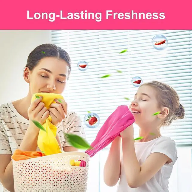 Alt view image 3 of 7 - YUCO Laundry Detergent Sheets Berry Scent 80 Loads Eco Laundry Soap Washer Sheet, Liquidless Washing Detergent Sheets for Laundry for Travel, Plastic Free, Hypoallergenic