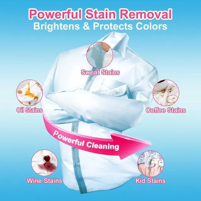 Alt view image 2 of 7 - YUCO Laundry Detergent Sheets Berry Scent 80 Loads Eco Laundry Soap Washer Sheet, Liquidless Washing Detergent Sheets for Laundry for Travel, Plastic Free, Hypoallergenic