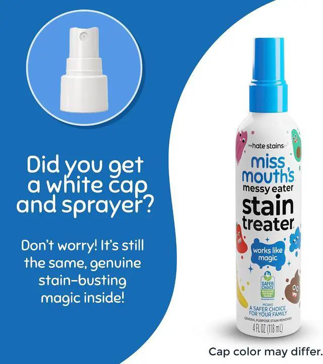 Alt view image 3 of 7 - Miss Mouth's Messy Eater Stain Treater Spray, Laundry Stain Remover, 4 Oz | Newborn & Baby Essentials; Cleans Off Food, Grease, Coffee; Use on Laundry, Underwear, Fabric
