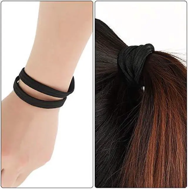 Alt view image 7 of 7 - WILLBOND 24 Pcs Thin Elastic Sports Headbands Black Athletic Hair Bands | Skinny No Crease Soft Non Slip Sweatbands for Men Women Exercise, for Running Football Basketball Soccer Tennis Yoga Workout