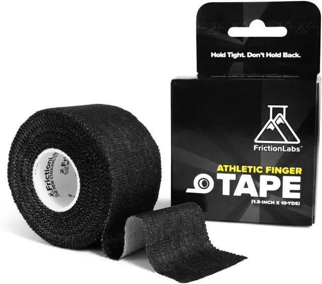 Main image of Friction Labs Athletic Finger Tape, Rock Climbing Tape for Skin Protection | 1.5" Zinc Oxide Tape, Protective Sports Tape, Easy Tear, Strong Stick, Recyclable Packaging, 10 Yards