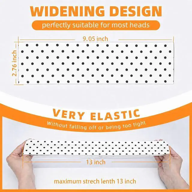 Alt view image 3 of 7 - Headbands for Women 8PCS, Summer-Exclusive Elastic Non Slip Hair Head Bands | Sweatbands head bands for women's hair, Soft Running Fashion Headband for Men & Women for Working Out, Travel, Daily Use