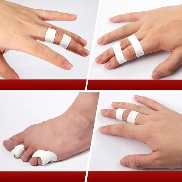 Alt view image 4 of 4 - Pro Finger Sports Tape 8 Pack, 0.5 in x 45 Ft Finger Tape for BJJ, White | Athletic Tape Wrap for Judo, Jiu-Jitsu, Wrestling, Rock Climbing, Weightlifting
